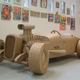 Illustration for article titled Full-Size Cardboard Aston Martin for Papier-Mâché Bonds